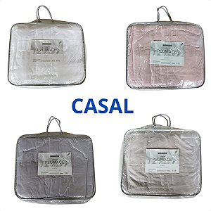 Edredom Plumage Casal 220 x 240 Toque de Pluma 400 Fios