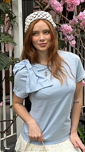 T-shirt Laço Martina Azul