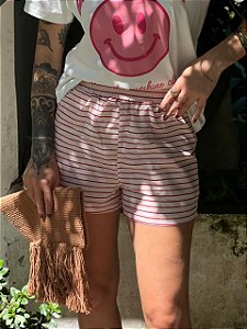 Short Linho Listra Sophie