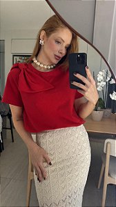 T-shirt Martina Laço Vermelha