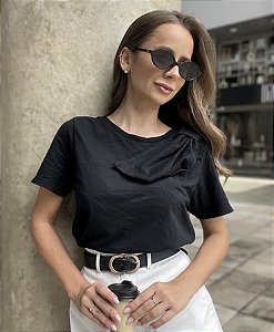 T-shirt Martina Laço Preta