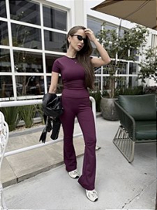 Conjunto Bailarina Vinho