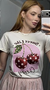 T-shirt Cereja Poas