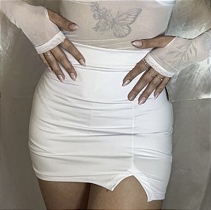 Saia shorts (branco)