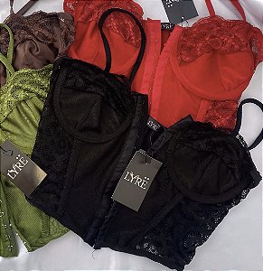 Corselet Mirela (preto)