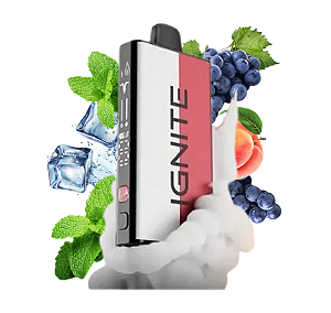 Pod Desc Ignite Mix 40K ICY MINT + PEACH GRAPE