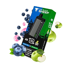 Pod Desc Black Sheep 40K - BLUEBERRY BUBBLE + SOUR GREEN APPLE