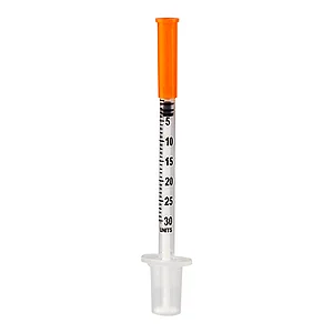 Seringa de Insulina 0,3ml com Agulha Fixa 0,25mm X 6mm (31g) Bag