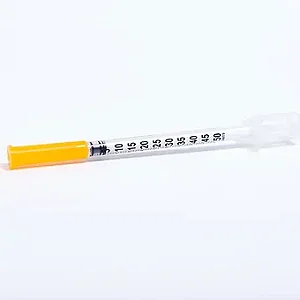 Seringa de Insulina 0,5ml Com Agulha Fixa 31g 0,25mm X 6mm C, pacote com 10 unid