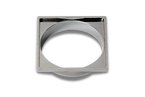 Porta Grelha Quadrado Cromado 100mm
