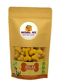 Biscoito Natural Pet´s p/ Cães e Gatos Maracujá Camomila Relax c/  60 g