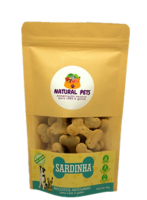 Biscoito Natural Pet´s p/ Cães e Gatos Sardinha 60 g