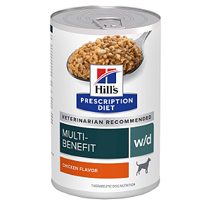 Patê Hills Prescription Multi-Benefit Controle de Peso W/D p/ Cães 370g