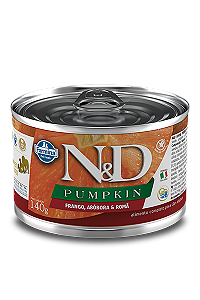 Patê N&D Pumpkin Frango, Abóbora e Romã p/ Cães 140g