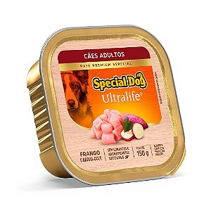 Patê Special Dog Ultralife Cães Adulto Frango e Batata-Doce 150 g.