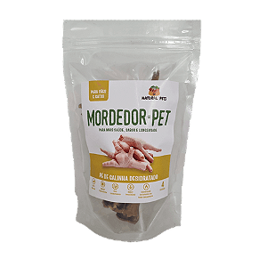 Petisco Natural Pet´s p/ Cães e Gatos Pé de Galinha Desidratado c/ 4 unidades