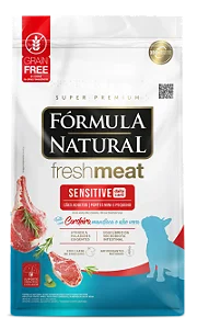 Ração Formula Natural Fresh Meat Sensitive p/ Cães Adulto Mini Pequeno Cordeiro 2,5 kg