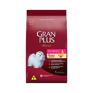 Ração Gran Plus Menu Adulto Mini Frango & Arroz 3 Kg
