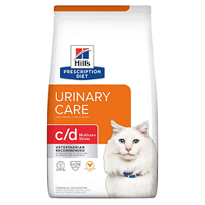 Ração Hills Prescription Diet c/d Multicare Stress Cuidado Urinário p/ Gatos Adultos c/ 1,81 kg