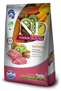 Ração N&D Tropical Feline Adulto Castrado Suino 1,5 Kg