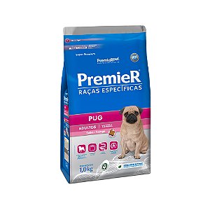 Ração Premier Cães Raças Específica Adulto Pug Frango 2,5 kg