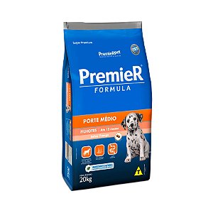 Ração Premier Formula p/ Cães Filhotes Raças Média 20 kg