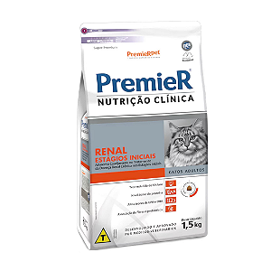 Ração Premier Gatos Nutrição Clínica Renal Estágio Inicial 1,5 kg