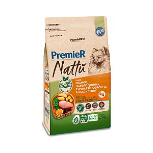 Ração Premier Nattu p/ Cães Adulto Porte Pequeno Mandioquinha 2,5 kg