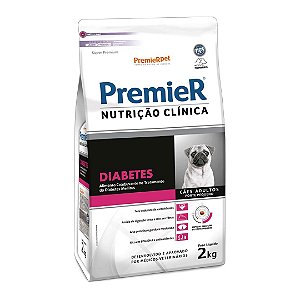 Ração Premier Nutrição Animal p/ Cães Adulto Diabetes Porte Pequeno 2 kg