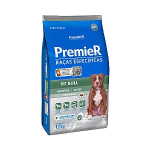 Ração Premier Raças Específicas p/ Cães Adulto  Pit Bull Sabor Frango 12 kg
