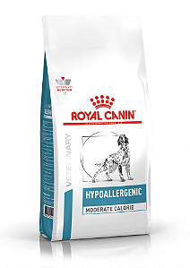 Ração Royal Canin Veterinary Diet Hypoallergenic Moderate Calorie p/ Cães com Sensibilidades Alimentares 10 ,1 kg