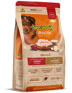 Ração Special Dog Ultralife Cães Raças Média e Grande Junior Frango c/Batata Doce 3 kg