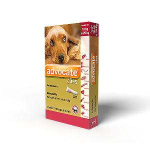 Advocate Antiparasitário p/ Cães de 10 a 25 kg 2,5 ml c/ 1 Bisnaga
