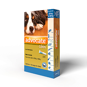Advocate Antiparasitário p/ Cães de 25 a 40 kg 4,00 ml c/ 1 Bisnaga