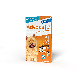 Advocate Antiparasitário p/ Cães de 4 a 10 kg 1,0 ml c/ 1 Bisnaga
