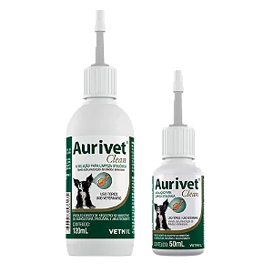 Aurivet Clean Otológico p/ Cães e Gatos 50 ml