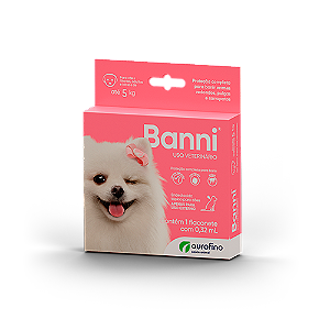 Banni Endectocida Tópico para Cães até 5 Kg