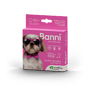 Banni Endectocida Tópico para Cães de 5,1 a 10 kg