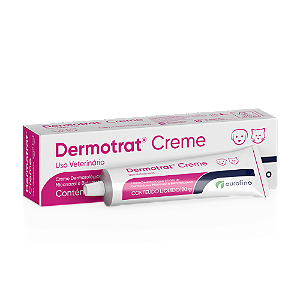 Dermotrat Creme Antibacteriano,Antifúngico,Anti-inflamatório Esteroidal p/ Cães e Gatos c/20g