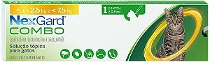Nexgard Combo de 2,5 e <7,5 kg para Gatos