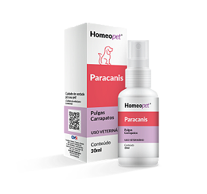 Paracanis - Controle de Pulgas, Carrapatos e Vermes Gastrointestinais em Cães c/ 30ml