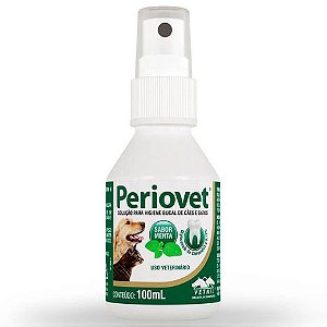 Periovet Odontológico Digluconato de Clorexidina p/ Cães e Gatos Spray 100 ml