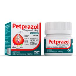 Petprazol comprimido frasco com 30 comp de 100mg
