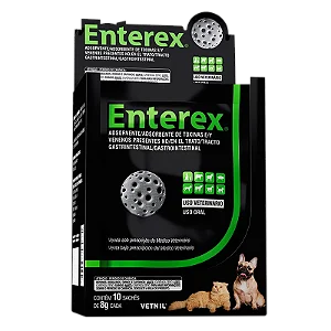 Enterex Antitóxico Carvão Ativado p/ Cães e Gatos Sache 8 g