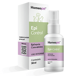Epi Control Homeopático p/ Cães e Gatos Epilepsia e Convulsão 30 ml