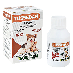 Tussedan Xarope Antitussígeno Expectorante p/ Cães e Gatos 100 ml