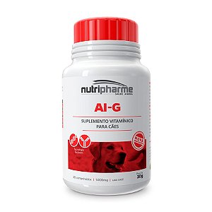 AI-G Nutripharme Suplemento p/ Cães 1000g c/ 30 comprimidos