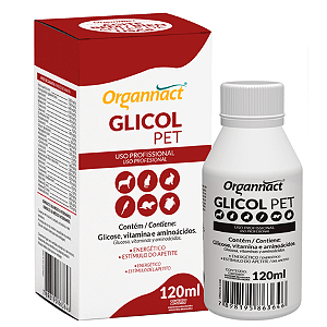 Glicol Pet Suplemento Glicose Aminoácidos p/ Cães e Gatos 120 ml