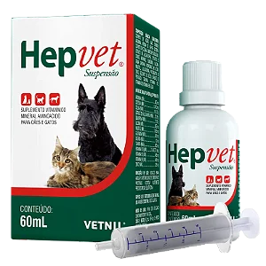 Hepvet Suplemento Mineral Aminoácido Suspensão 60ml