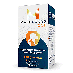 Macrogard Pet Suplemento p/ Cães e Gatos 45 g c/ 30 Comprimidos